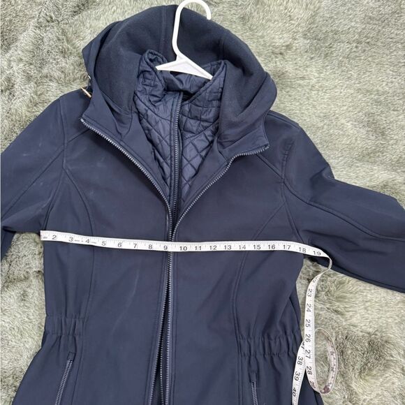 Lauren Ralph Lauren Quilted Bib Hooded Softshell Jacket Size M - Picture 15 of 16